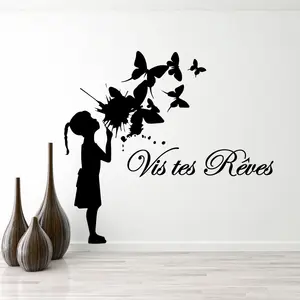 Ambiance-sticker Sticker citation Vis tes rêves pas cher