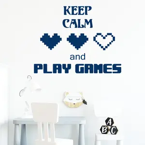 Ambiance-sticker Sticker citation keep calm and play gameVendu parambiance-sticker