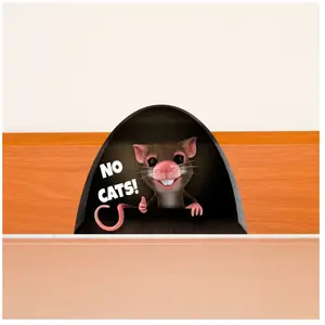 Ambiance-sticker Sticker trompe l'oeil Trou de souris no cats!Vendu parambiance-sticker