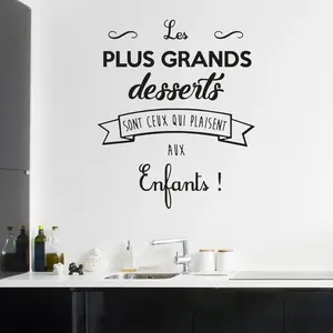 Ambiance-sticker Sticker citation cuisine les plus grands dessertsVendu parambiance-sticker