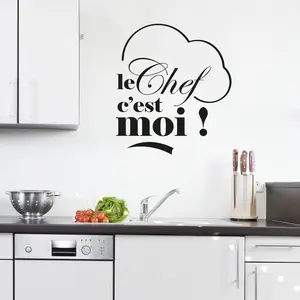Sticker citation cuisine le chef c'est moiVendu parambiance-sticker