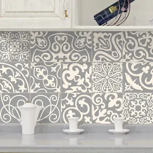 Ambiance-sticker 15 stickers carrelages azulejos nuances de gris PalaosVendu parambiance-sticker