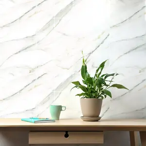 Ambiance-sticker 24 stickers carrelages marbre blanc de milanVendu parambiance-sticker