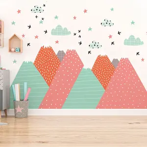 Ambiance-sticker Stickers enfant montagnes scandinaves lindkaVendu parambiance-sticker
