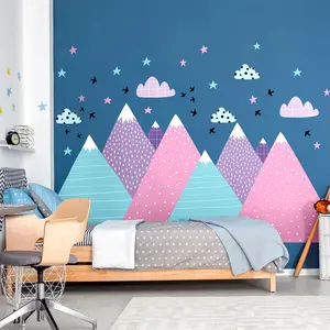 Ambiance-sticker Stickers enfant montagnes scandinaves natkaVendu parambiance-sticker
