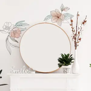 Ambiance-sticker Stickers fleurs artistiques pour miroirVendu parambiance-sticker