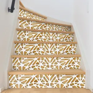 Ambiance-sticker Stickers escaliers scandinave bois design blancVendu parambiance-sticker