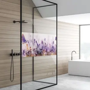 Comparateur de prix : Ambiance Sticker Adhésif déco vitre fenêtre - 200x40cm - champ de lavande et...