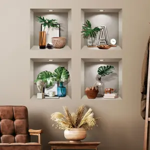Ambiance-sticker Stickers effet 3D plantes et objets designVendu parambiance-sticker