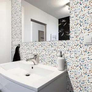 Ambiance-sticker 24 stickers carrelages terrazzo terrazzo alexiaVendu parambiance-sticker