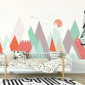 Ambiance-sticker Stickers enfant montagnes scandinaves melanikaVendu parambiance-sticker