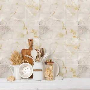 Ambiance-sticker 9 stickers carreaux de ciment marbre beige de caliVendu parambiance-sticker