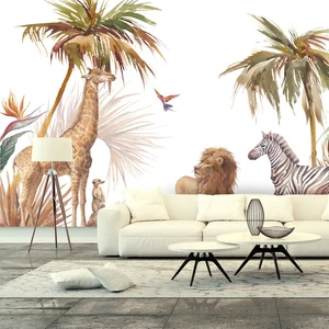Ambiance-sticker Papier peint panoramique préencollé jungle sauvage H 280 x L 480 cmVendu parambiance-sticker