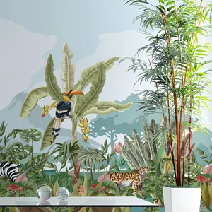 Ambiance-sticker Papier peint panoramique jungle préencollé de la savane H 250 x...Vendu parambiance-sticker
