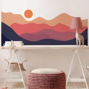 Ambiance-sticker Sticker montagnes scandinaves vue chaleureuseVendu parambiance-sticker