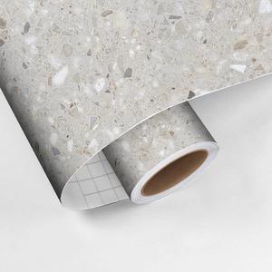 Crédence adhésive terrazzo gris blanc H60 x L100 cmVendu parambiance-sticker