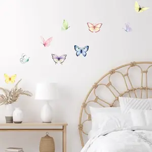 Ambiance-sticker 9 stickers animaux papillons aquarelleVendu parambiance-sticker