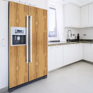 Revêtement adhésif électroménager rouleau de bois teck H60 x...Vendu parambiance-sticker