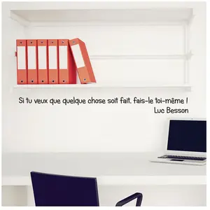Ambiance-sticker Sticker Luc Besson "Faire quelque chose" pas cher