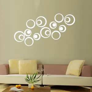 Ambiance-sticker Sticker Pack de 5 anneaux 3D BLANCVendu parambiance-sticker