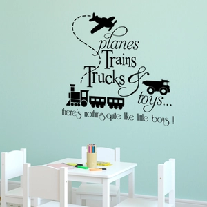 Comparateur de prix : Sticker Planes trains trucks toys