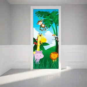 Ambiance-sticker Sticker porte 204 x 83 cm - Animaux de la jungleVendu parambiance-sticker