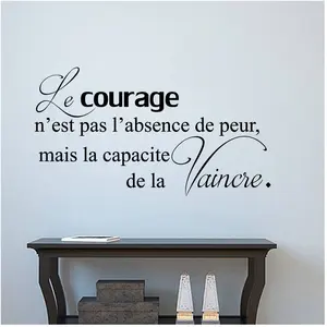 Ambiance-sticker Sticker citation Le courage n'est pas l'absence de peurVendu parambiance-sticker