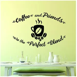 Ambiance-sticker Sticker Coffee and friends are the perfect blendVendu parambiance-sticker