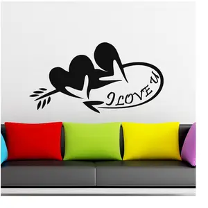 Ambiance-sticker Sticker I love you 2 coeursVendu parambiance-sticker
