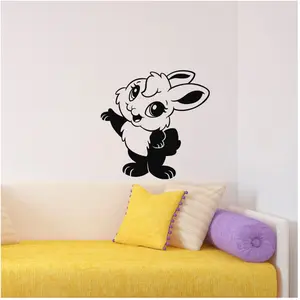 Ambiance-sticker Sticker Caricature lapin à deux pattesVendu parambiance-sticker