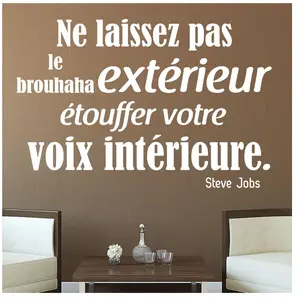 Ambiance-sticker Sticker Ne laissez pas le brouhaha - Steve Jobs pas cher