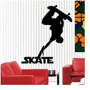 Ambiance-sticker Sticker Saut d'un joueur de Skate pas cher