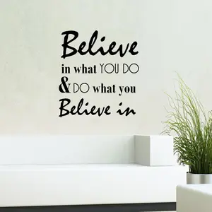 Ambiance-sticker Sticker Believe in what you pas cher