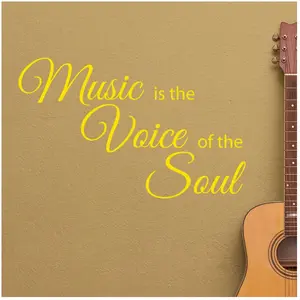 Ambiance-sticker Sticker Music is the voice of the soulVendu parambiance-sticker