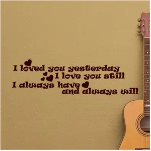 Ambiance-sticker Sticker citation I loved you yesterdayVendu parambiance-sticker