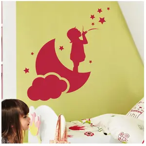 Ambiance-sticker Sticker Fillette dans le ciel pas cher