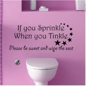 Ambiance-sticker Sticker Please be sweet and wipe the seatVendu parambiance-sticker