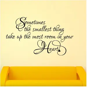 Ambiance-sticker Wall decal The smallest thing take up the most in your heartVendu parambiance-sticker