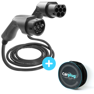 CARPLUG Câble de recharge Noir - Type 2 - Type 2 - 7m - 22kW (3 phases...Vendu parcarplug