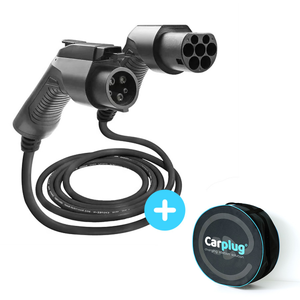 CARPLUG Câble de recharge Noir - Type 2 - Type 1 - 5m - 7,4kW (1 phase...Vendu parcarplug