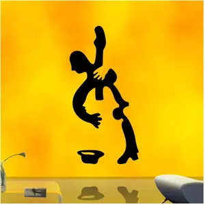 Ambiance-sticker Sticker Silhouette contrebassiste pas cher