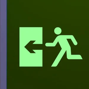 Ambiance-sticker Sticker phosphorescent Exit pas cher