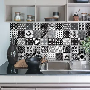 Ambiance-sticker 9 stickers carreaux de ciment azulejos priscillaVendu parambiance-sticker