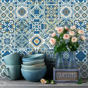 Ambiance-sticker 9 stickers carreaux de ciment azulejos isabeloVendu parambiance-sticker