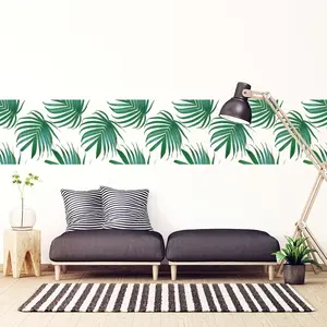Sticker tapisserie tropicale feuilles de palmiersVendu parambiance-sticker