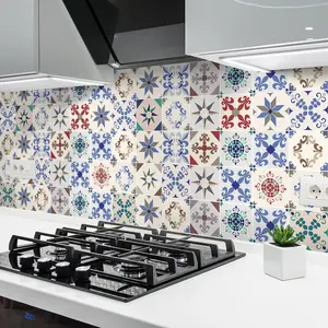 Comparateur de prix : Ambiance-sticker 24 stickers carrelages azulejos olivero