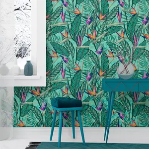 Ambiance-sticker Sticker tapisserie tropicale Punta CanaVendu parambiance-sticker