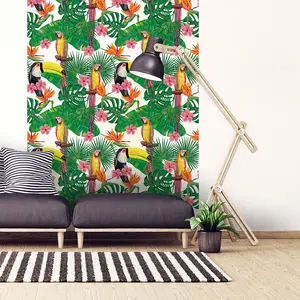 Ambiance-sticker Sticker tapisserie tropicale BogotaVendu parambiance-sticker