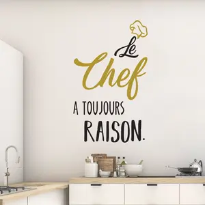 Ambiance-sticker Stickers citation le chef a toujours raisonVendu parambiance-sticker