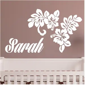 Ambiance-sticker Stickers prénom personnalisable Fleurs d'HawaiiVendu parambiance-sticker